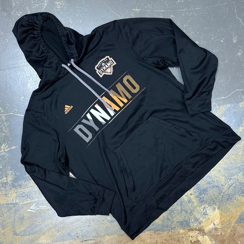 Adidas Houston Dynamo FC Pull Over Hooded Sweater 225840 XL Soccer MLS Soccer